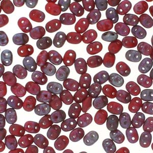 Red Matte Rembrandt Superduo Beads