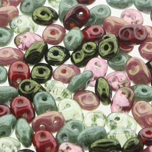 Antique Roses Mix Superduo Beads
