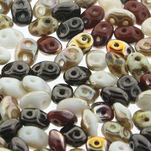 Calico Cat Mix Superduo Beads