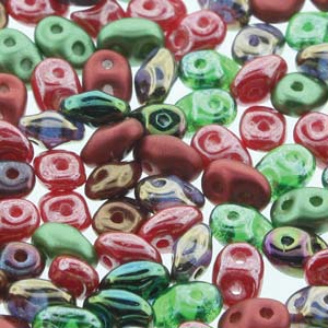 Poppy Fields Mix Superduo Beads