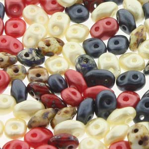 Old Glory Mix Superduo Beads