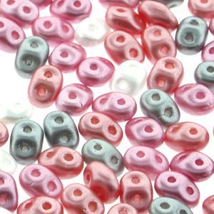 Pretty In Pink Mix Superduo Beads