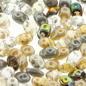 Moonstone Mix Superduo Beads