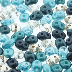 Caribbean Seas Mix Superduo Beads