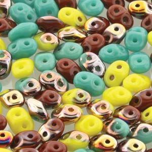 Sun Sand & Surf Mix Superduo Beads