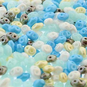 Sea Pearl Mix Superduo Beads