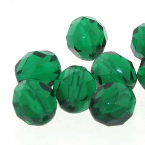 6MM Round Chrysolite Czech Glass Fire Polished Beads