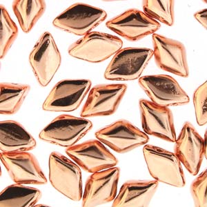 GemDUO 8X5mm Copper Plated Beads