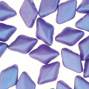 GemDUO 8X5mm Tropical Blue Grape Beads