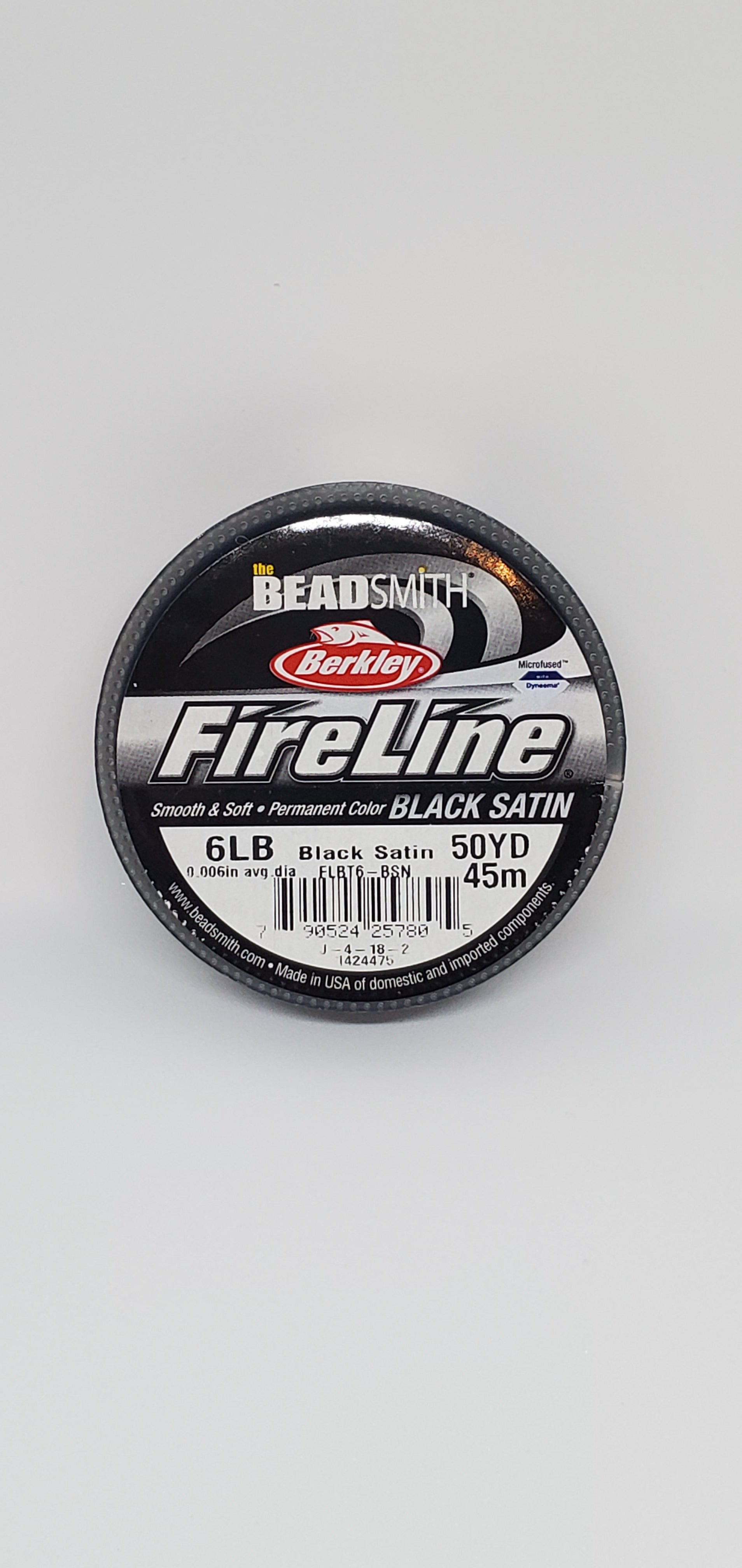 Beadsmith Fireline Braided Bead Thread, 10-Pound, 50 Yards (Smoke Grey