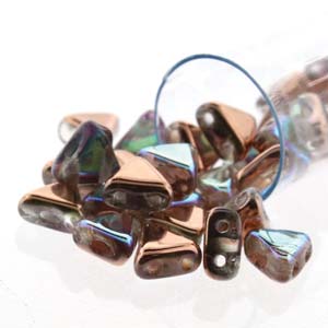 Crystal Copper Rainbow Kheops par Puca Beads