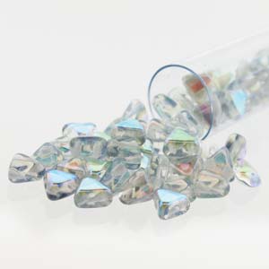 Crystal Blue Rainbow Kheops par Puca Beads