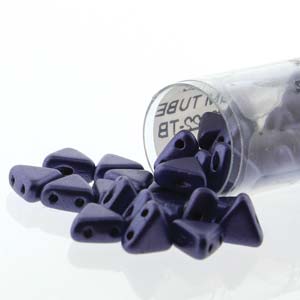 Metallic Matte Dark Purple Kheops par Puca Beads