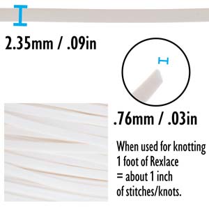 Rexlace White Lacing Cord