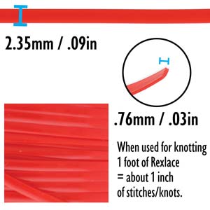 Rexlace Red Lacing Cord