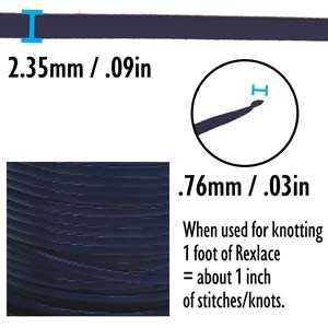 Rexlace Navy Lacing Cord