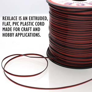 Rexlace Duo Black/Red Lacing Cord