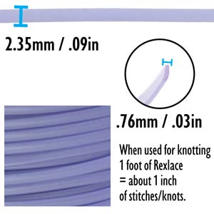 Rexlace Pearl Violet Lacing Cord