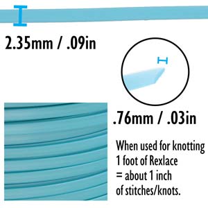 Rexlace Pearl Turquoise Lacing Cord