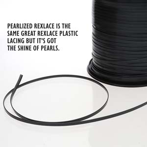 Rexlace Pearl Black Lacing Cord