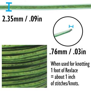 Britelace Green Holograph Lacing Cord