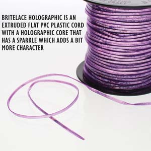 Britelace Purple Holograph Lacing Cord