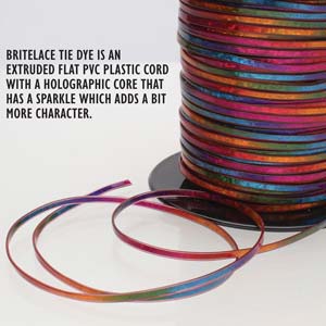 Britelace Red Tie Dye Lacing Cord