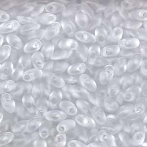Matte Transparent Crystal Miyuki Long Magatama Beads  4x7mm