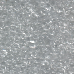 Clear Miyuki Magatama Beads 4mm