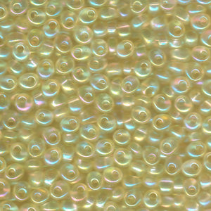 Transparent Pale Yellow Miyuki Magatama Beads 4mm