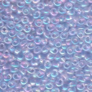 Transparent Pale Blue AB Miyuki Magatama Beads 4mm