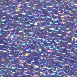 Lavender Lined Crystal AB Miyuki Magatama Beads 4mm