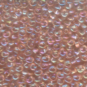 Transparent Peach AB Miyuki Magatama Beads 4mm