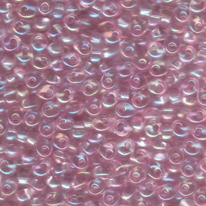 Bubble Gum Pink AB Miyuki Magatama Beads 4mm