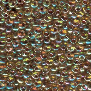 Garnet Lined Transparent Light Topaz AB Miyuki Magatama Beads 4mm