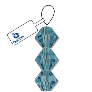 Aqua Preciosa Crystal Bicone Beads