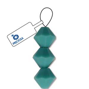 Turquoise Preciosa Crystal Bicone Beads