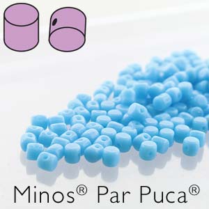 Opaque Turquoise Minos par Puca Beads