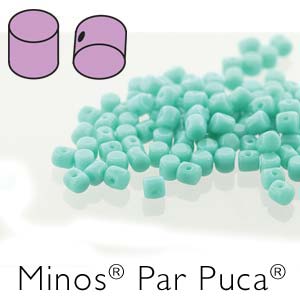 Opaque Green Turquoise Minos par Puca Beads