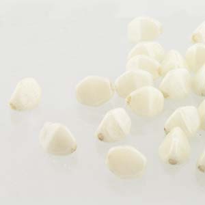 PNC05-02020-14413 Pinch Bead 5mm White Brown Luster