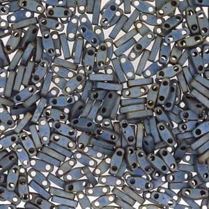 Matte Metallic Silver Gray Miyuki Quarter Tila Seed Beads