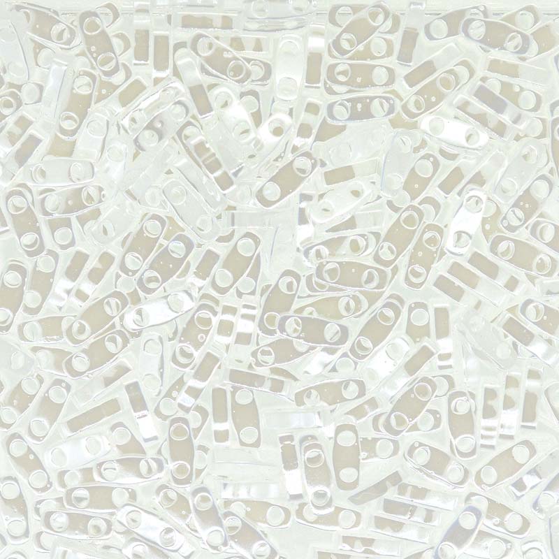 Luster White Opaque Miyuki Quarter Tila Seed Beads