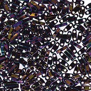 Metallic Purple Iris Miyuki Quarter Tila Seed Beads