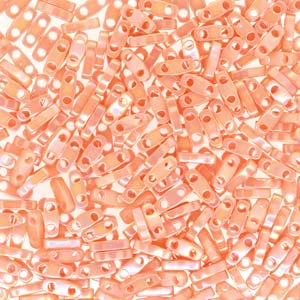 Semi-Matte Opaque Salmon Miyuki Quarter Tila Seed Beads
