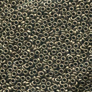 Metallic Dark Bronze Miyuki Spacer Beads 2.2x1mm