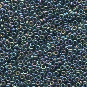 Matte Black AB Miyuki Spacer Beads 2.2x1mm