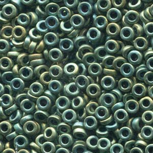 Matte Metallic Patina Iris Miyuki Spacer Beads 2.2x1mm