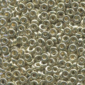 Galvanized Silver Miyuki Spacer Beads 3x1.3mm