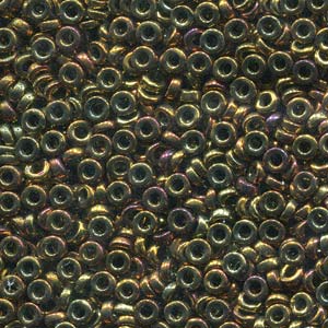 Gold Violet Metallic Miyuki Spacer Beads 3x1.3mm