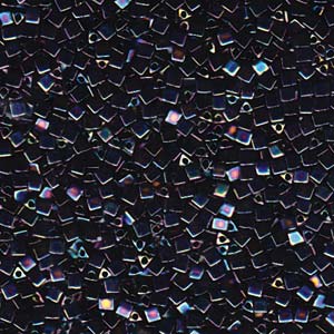 Metallic Variegated Blue Iris Miyuki Sharp Triangle Beads 10/0